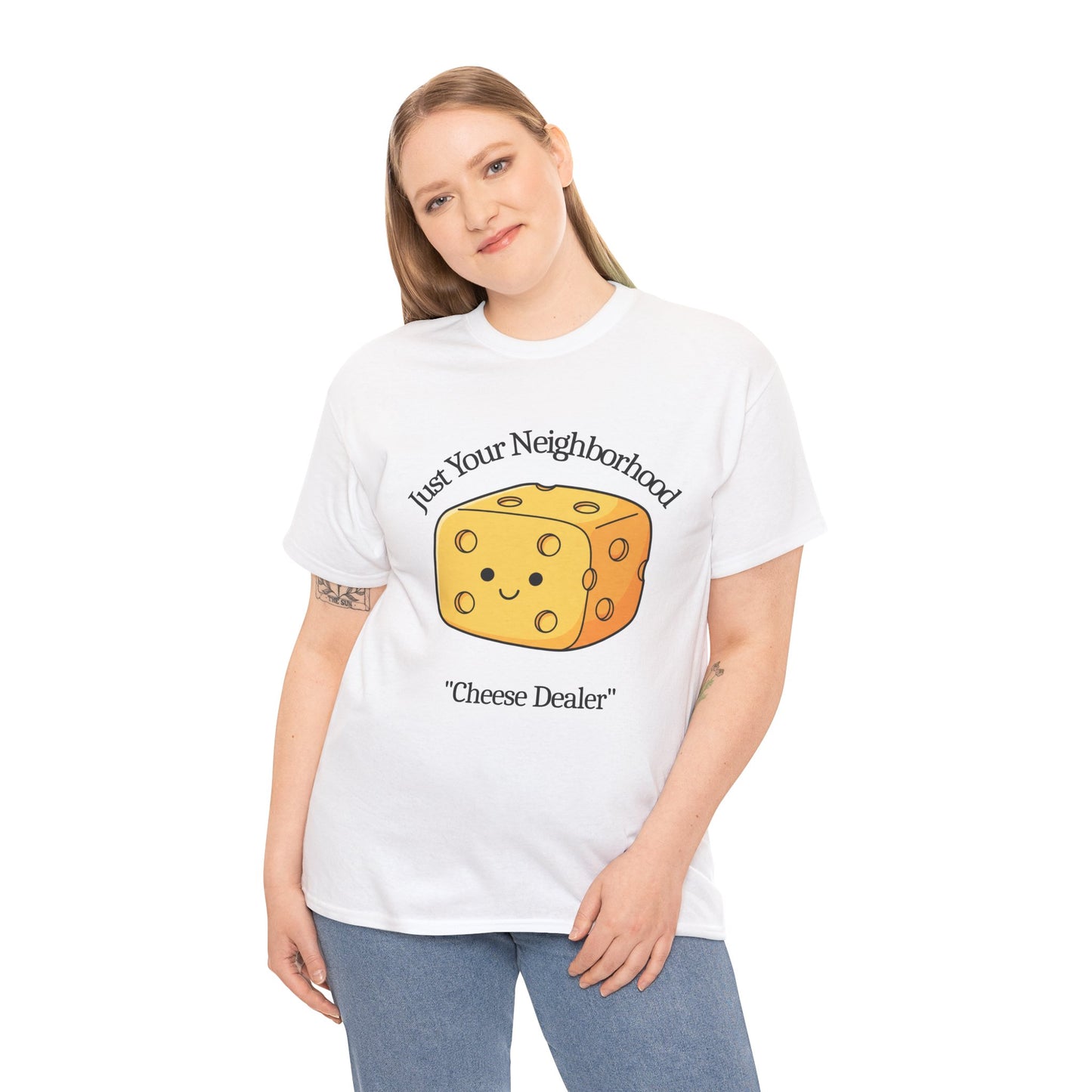 Just Your Neighborhood "Cheese Dealer" T-Shirt — Cute Kawaii Cheese Graphic Tee