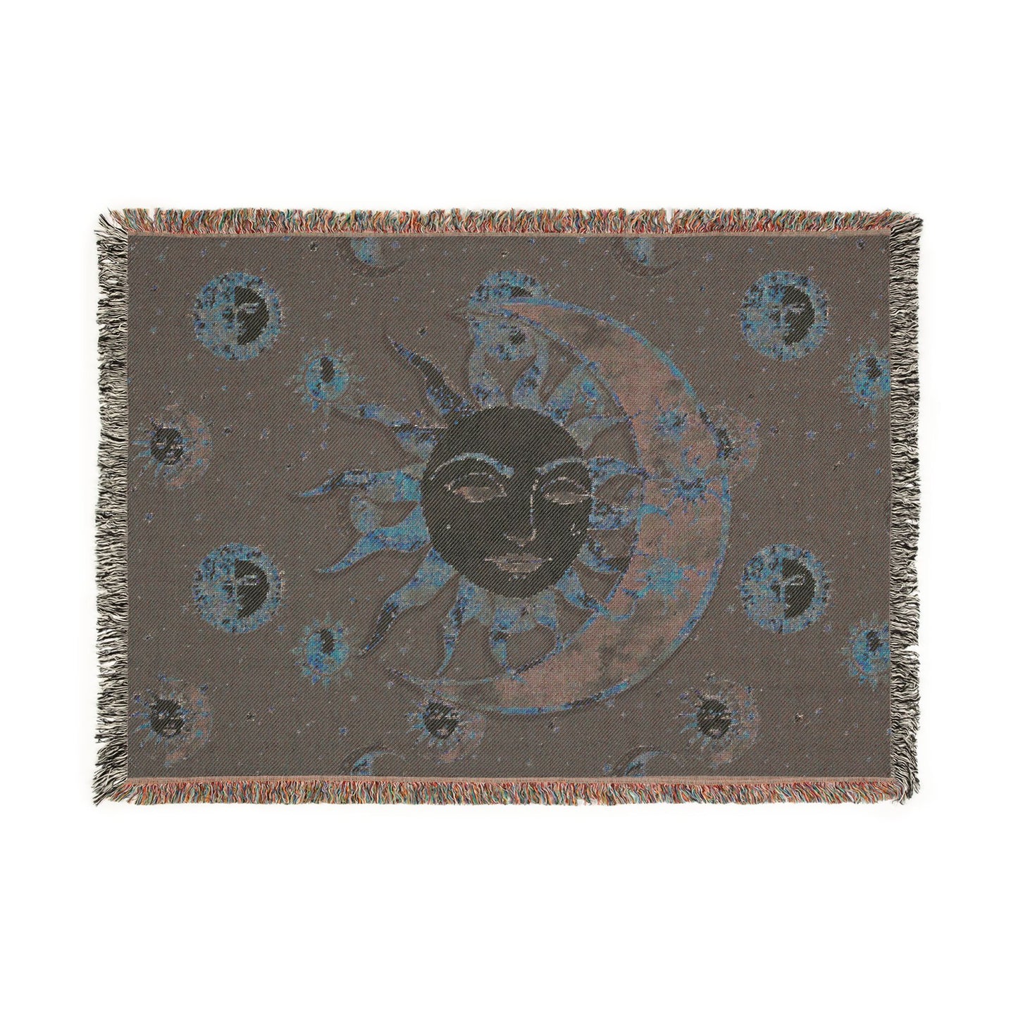 Woven Celestial Blanket Sun & Moon