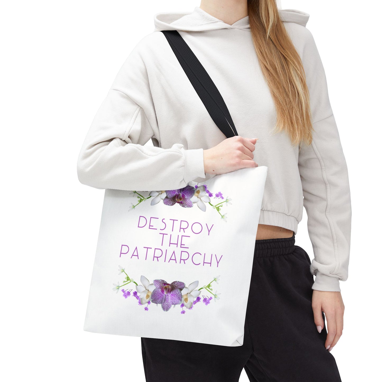 Destroy the Patriarchy Floral Tote