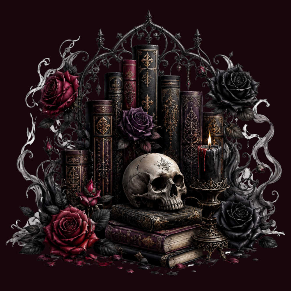 Gothic accessories collection image featuring witchy finds, small statement pieces, and dark romantic finishing touches from The Warning Chapter.