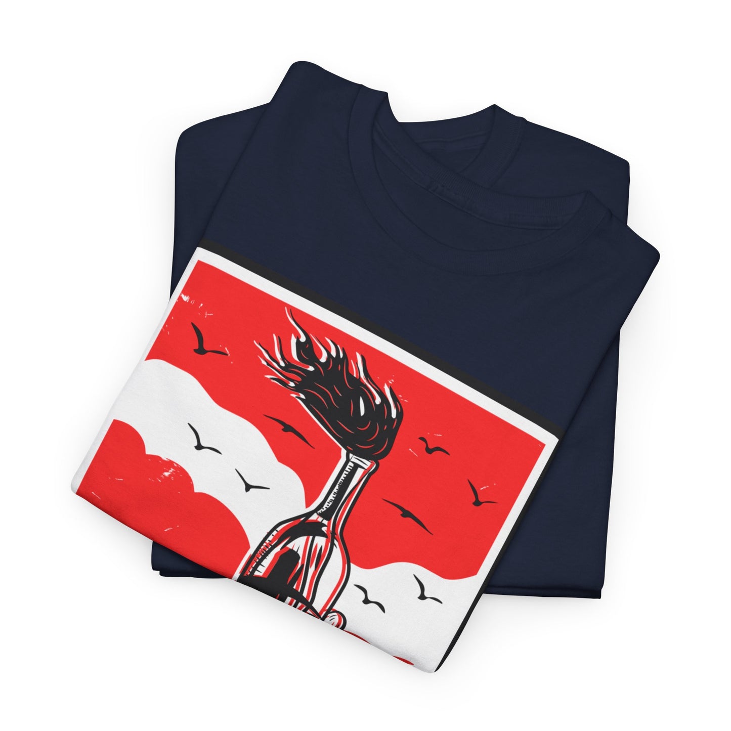 Revolution Graphic Tee — Bold Red Protest Art T-Shirt