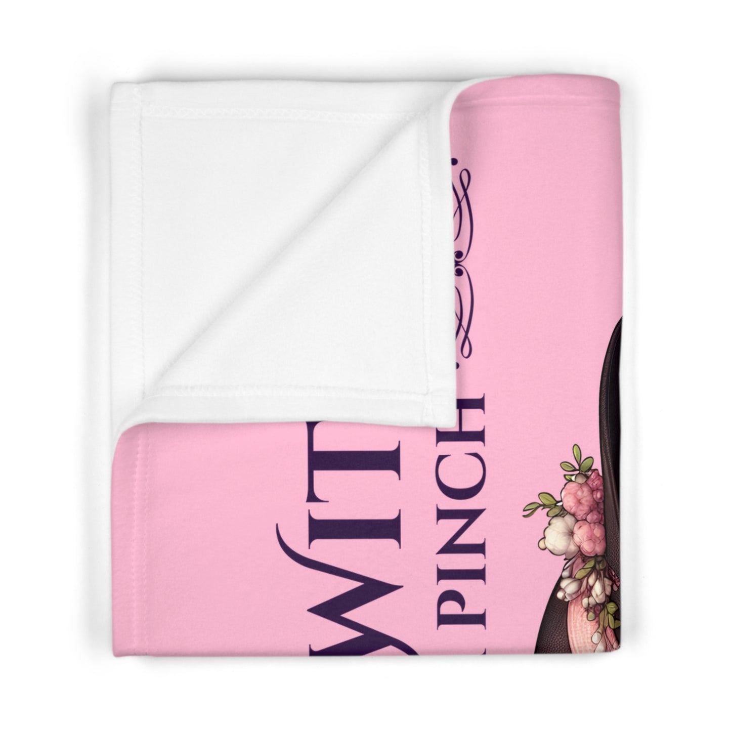 Soft Fleece Baby Blanket "Good Witch with a pinch of Mischief"