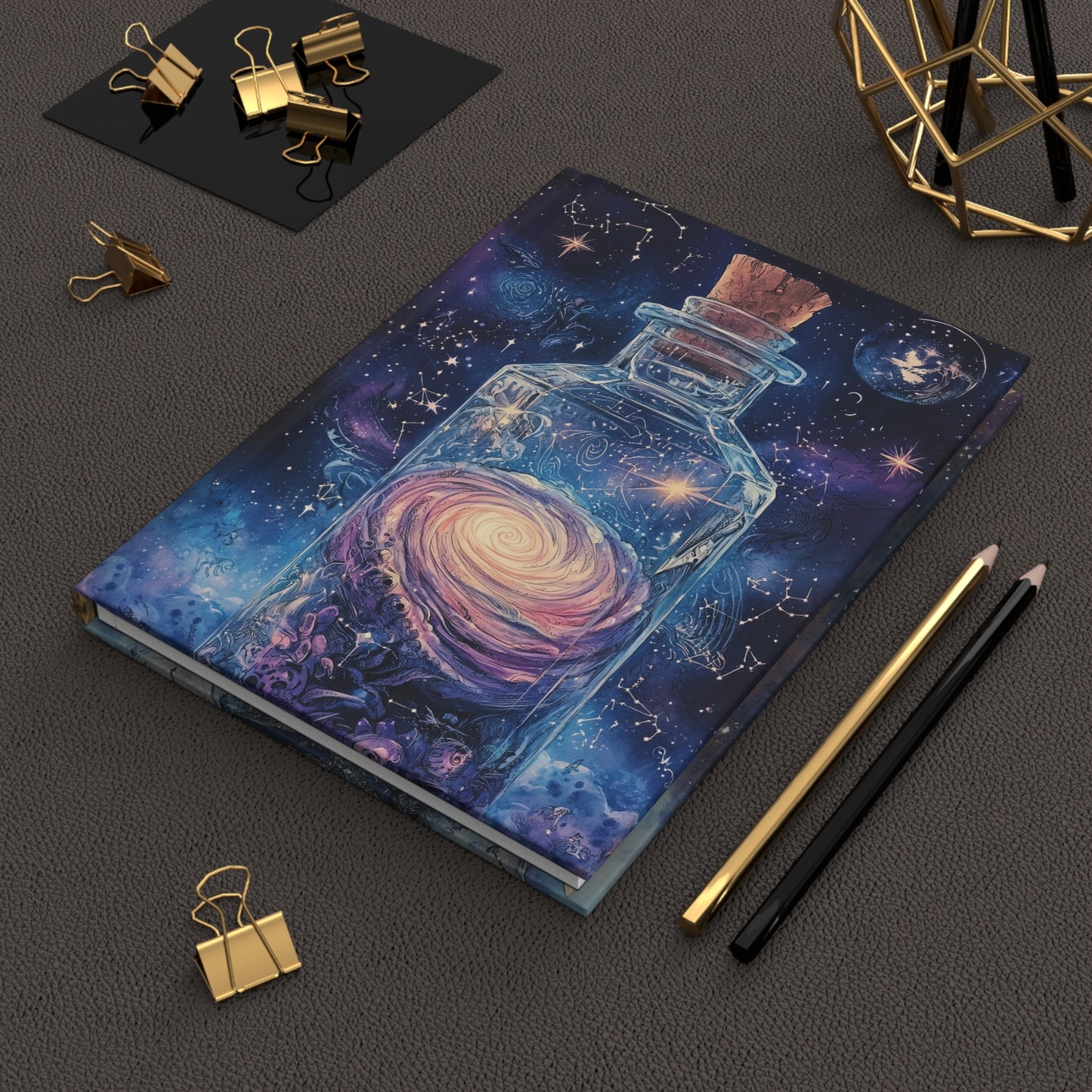 Celestial Bottle Hardcover Journal