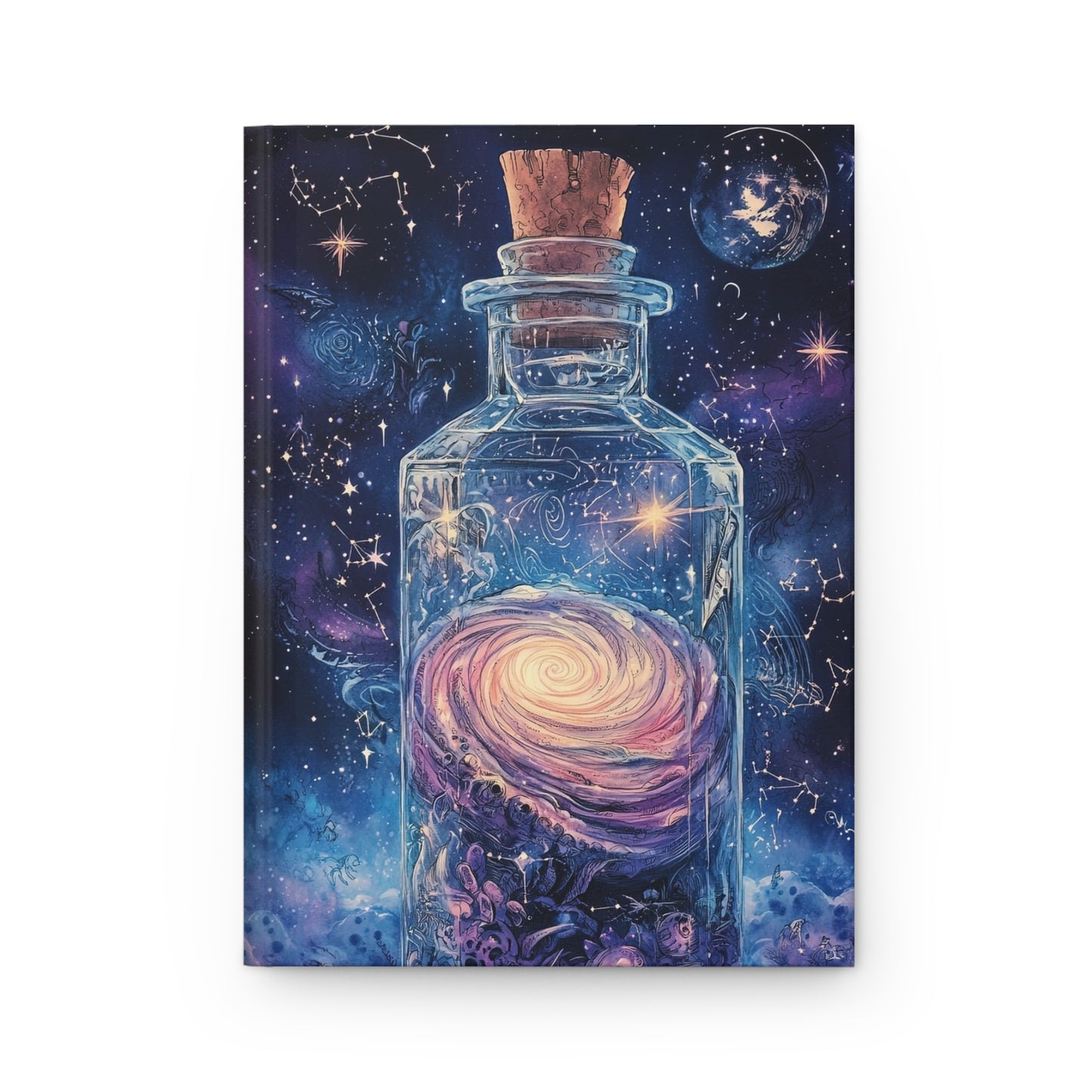 Celestial Bottle Hardcover Journal