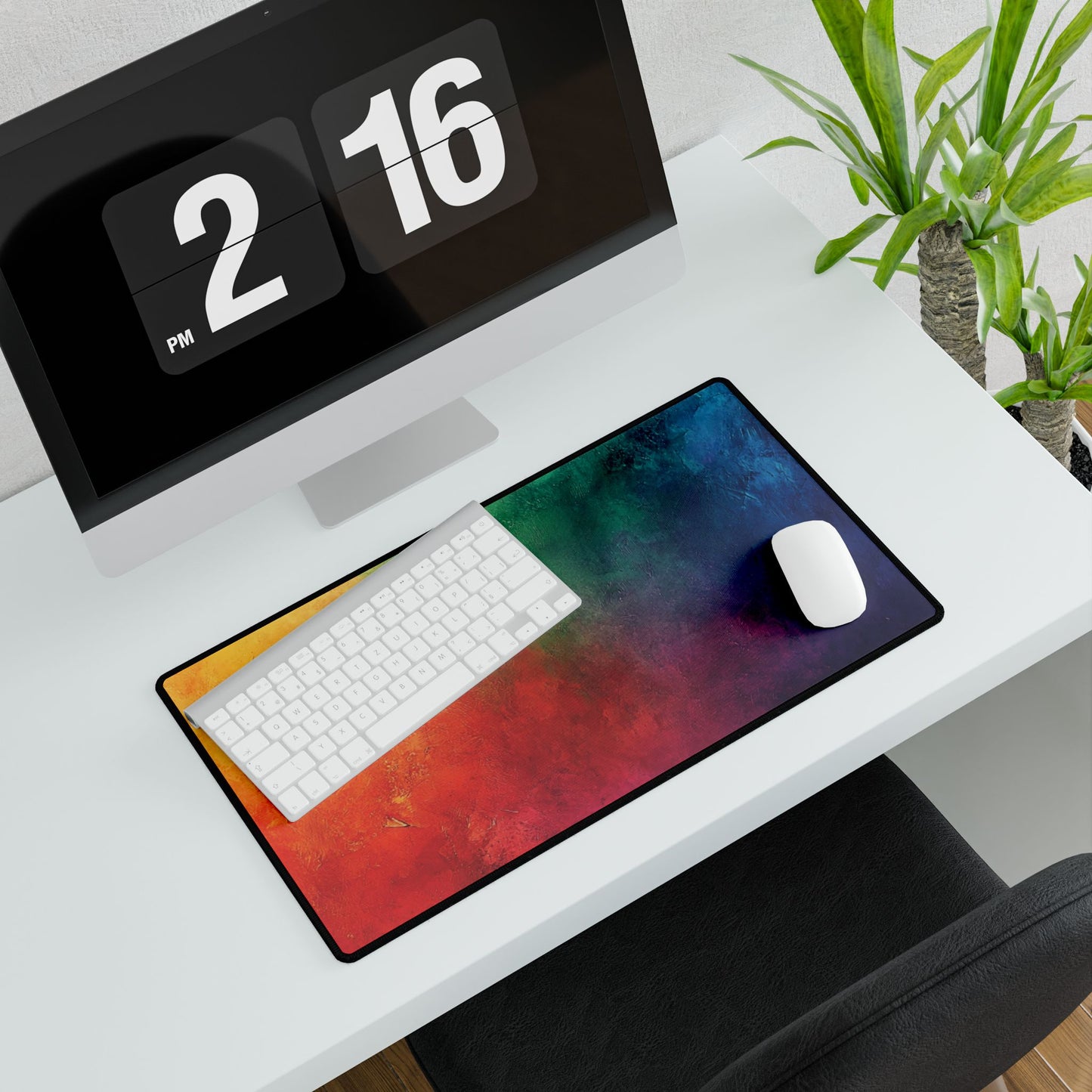 Rainbow Gradient Large Desk Mat