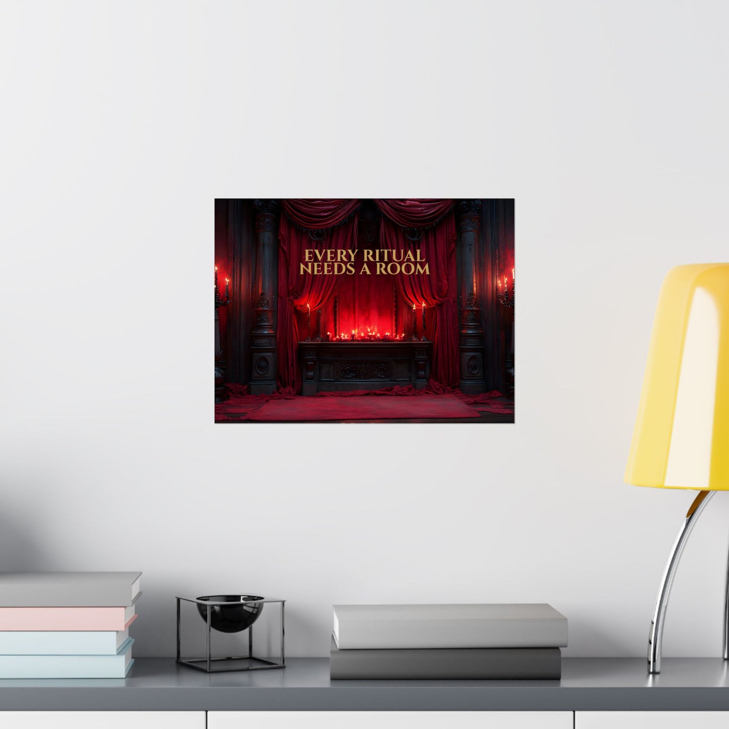 Every Ritual Needs a Room Gothic Parlor Poster