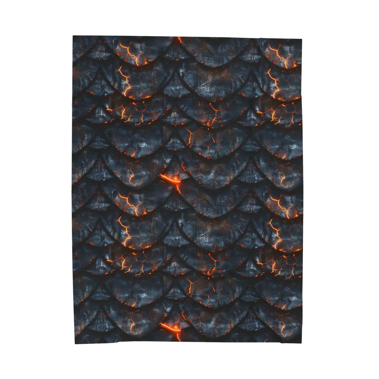 Lava Dragon Scale Velveteen Plush Blanket