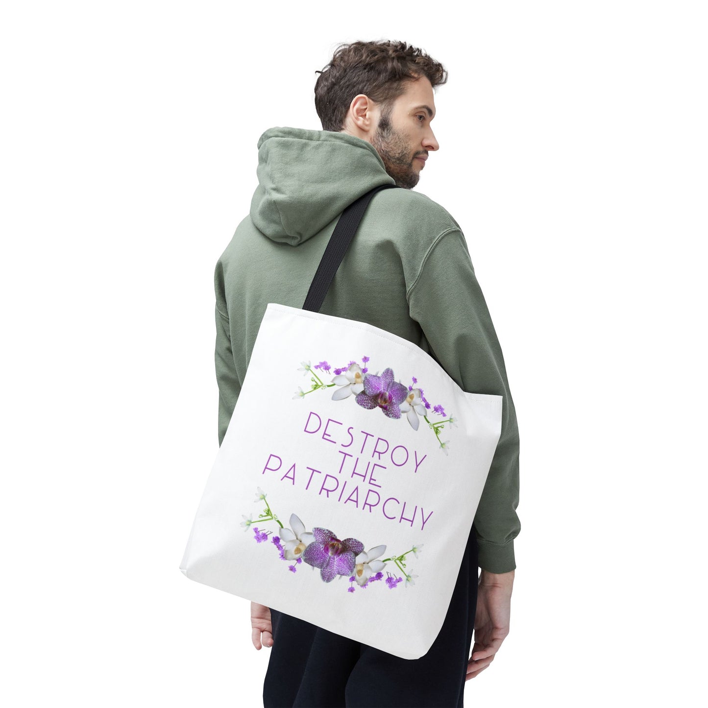 Destroy the Patriarchy Floral Tote
