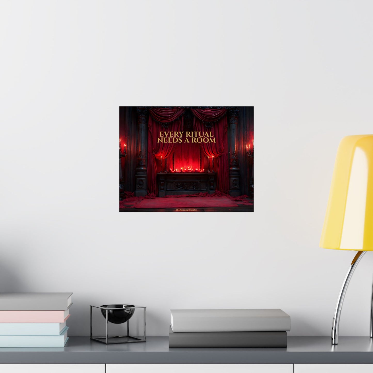 Every Ritual Needs a Room Gothic Parlor Poster
