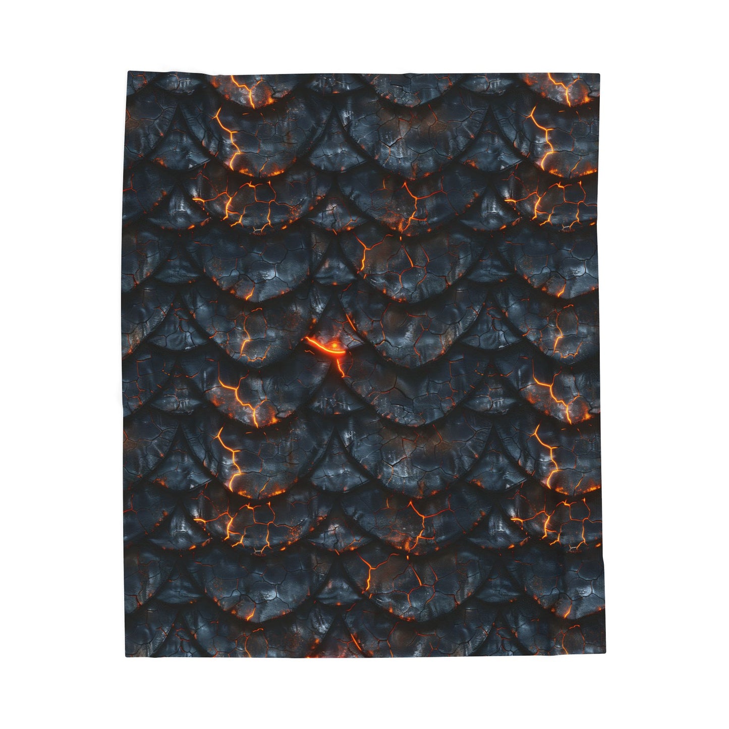 Lava Dragon Scale Velveteen Plush Blanket