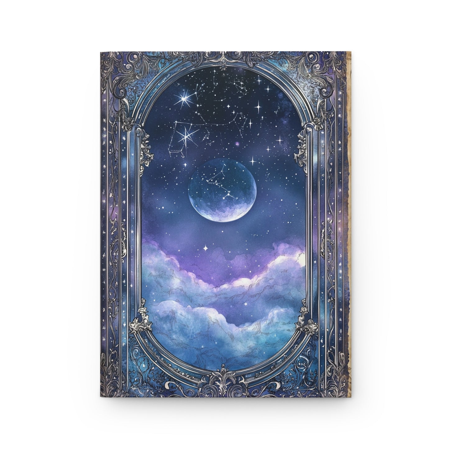 Celestial Noir Moonlit Rose Hardcover Journal