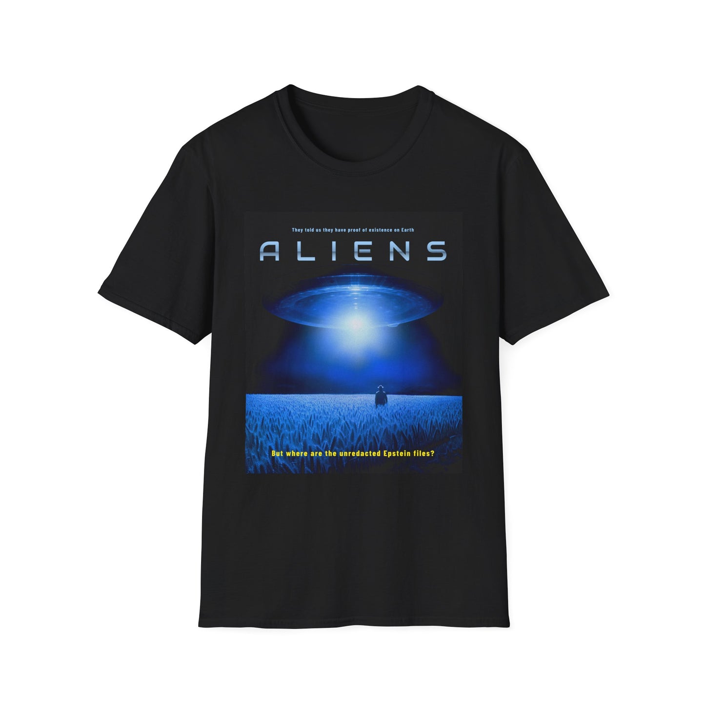 Aliens UFO Graphic Tee — Retro Sci‑Fi Movie Poster T‑Shirt