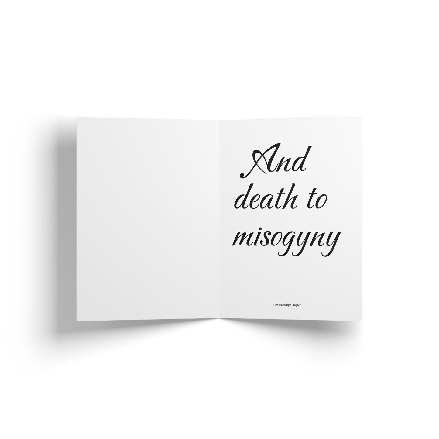 Death to the Patriarchy Floral Greeting Card