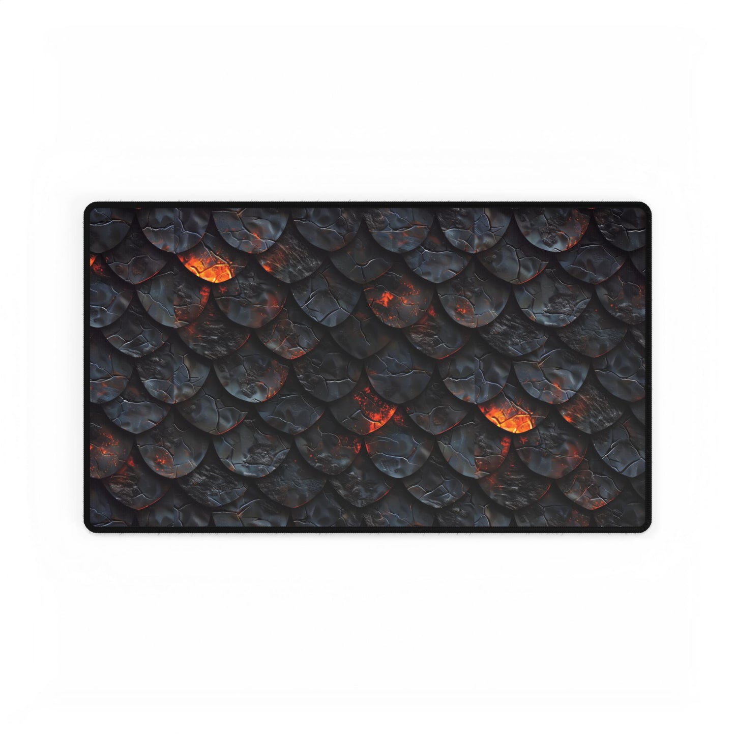 Dragon Lava Scale Desk Mat for Gaming or Work