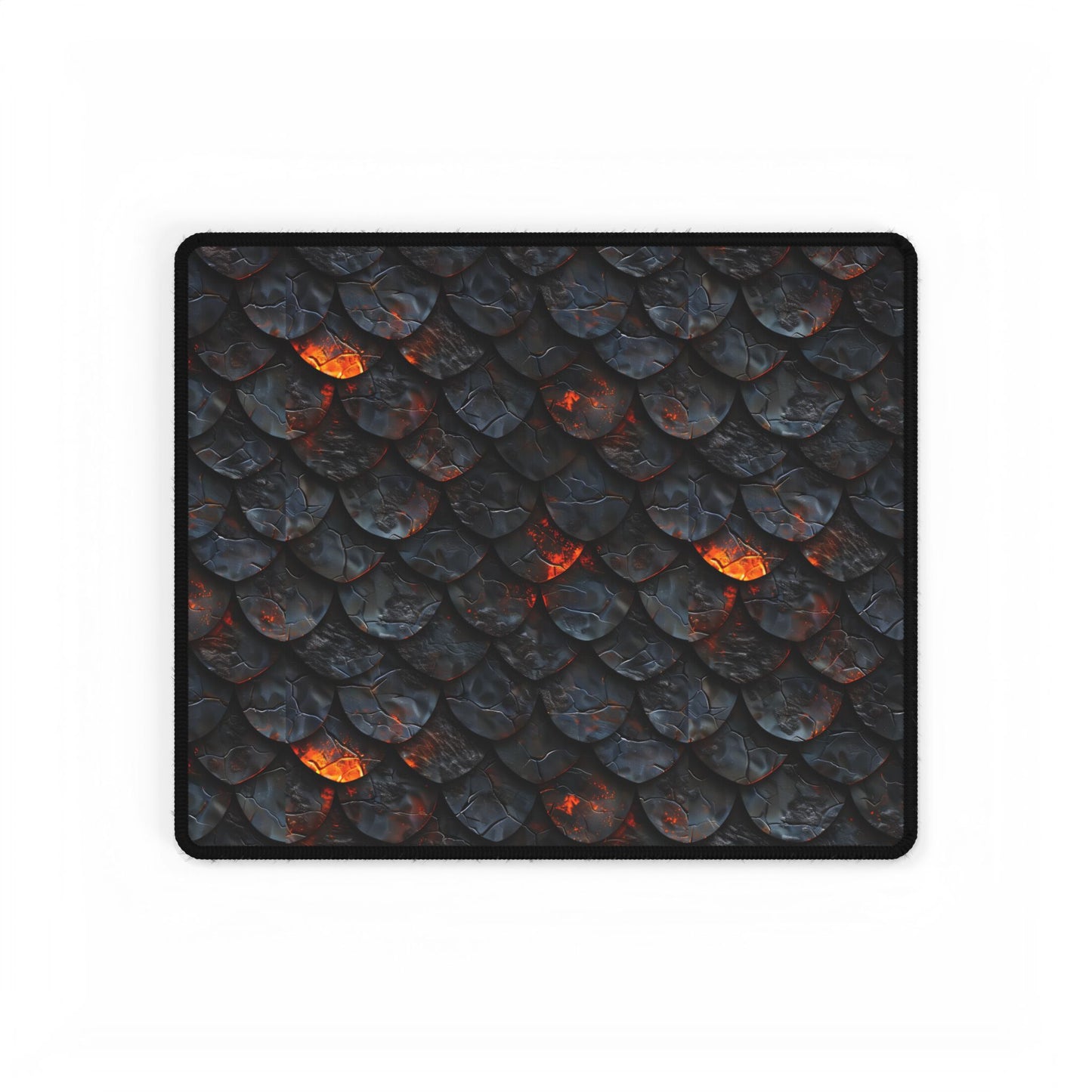 Dragon Lava Scale Desk Mat for Gaming or Work