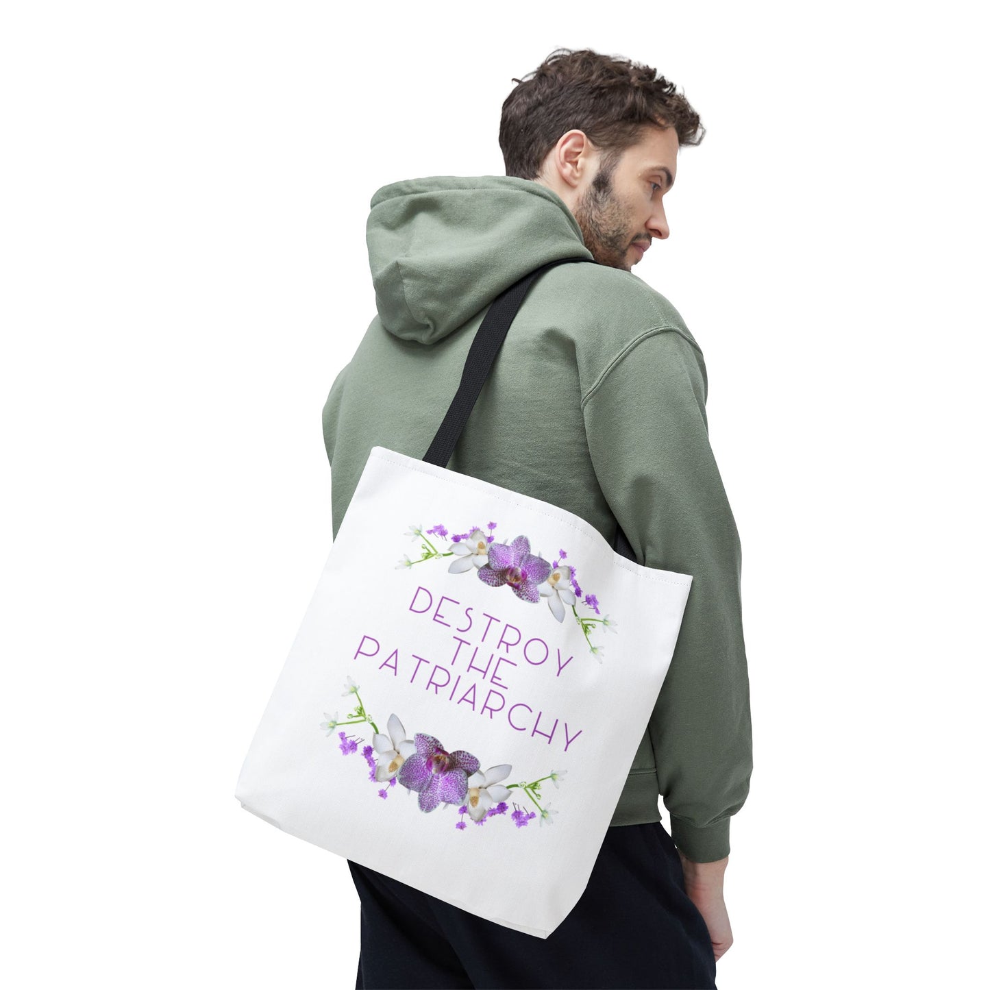 Destroy the Patriarchy Floral Tote