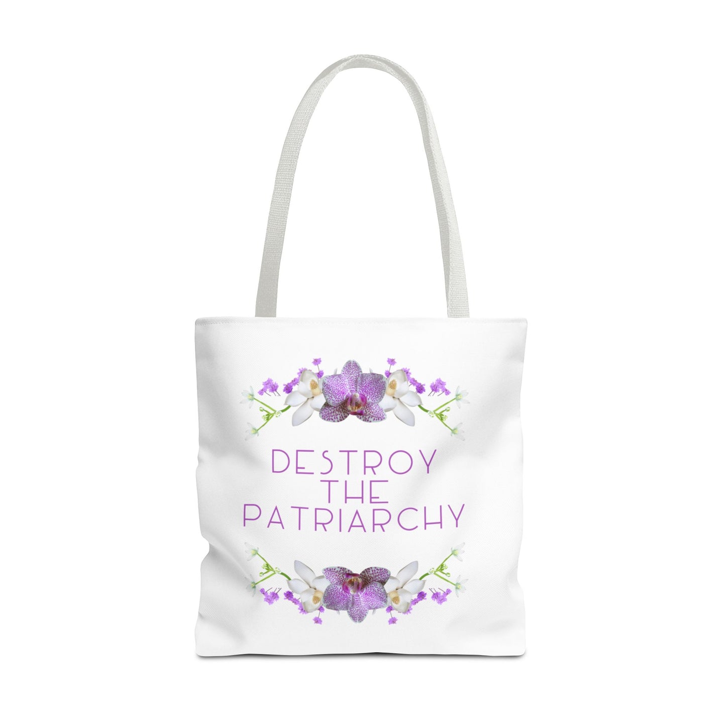 Destroy the Patriarchy Floral Tote