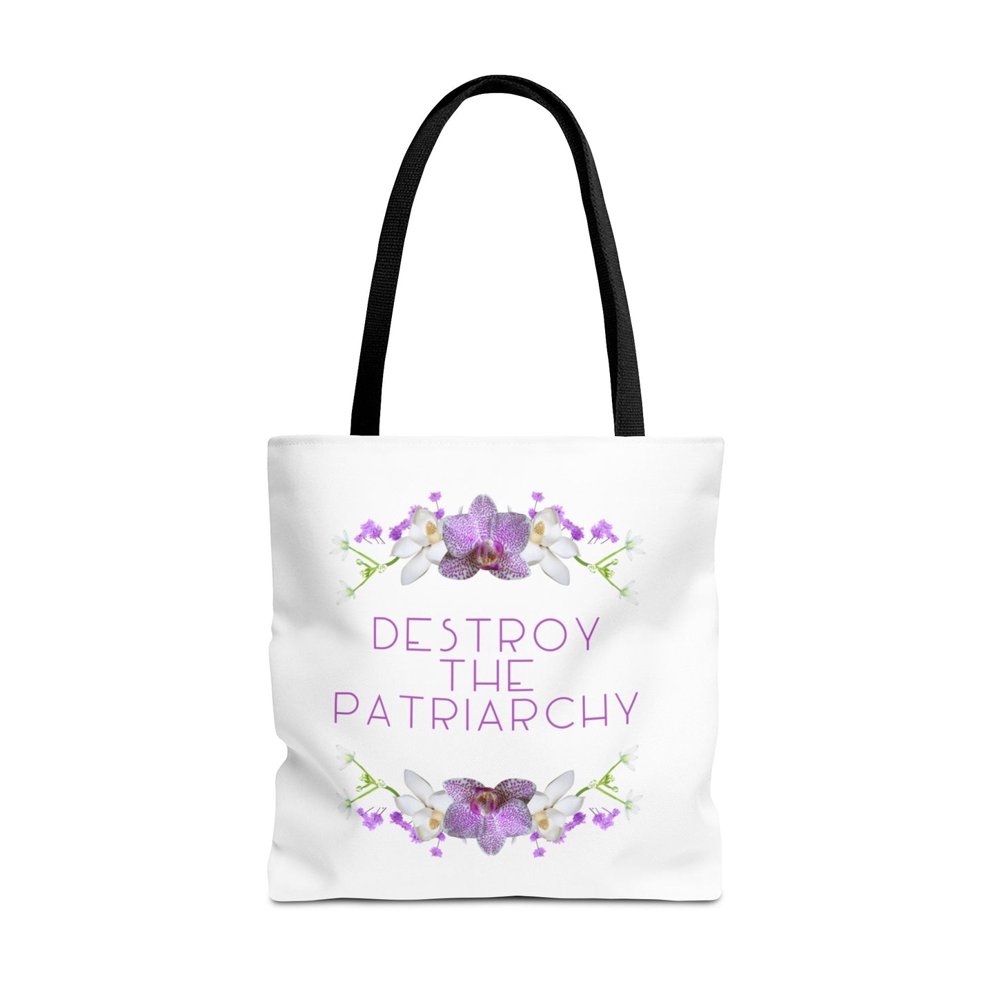 Destroy the Patriarchy Floral Tote