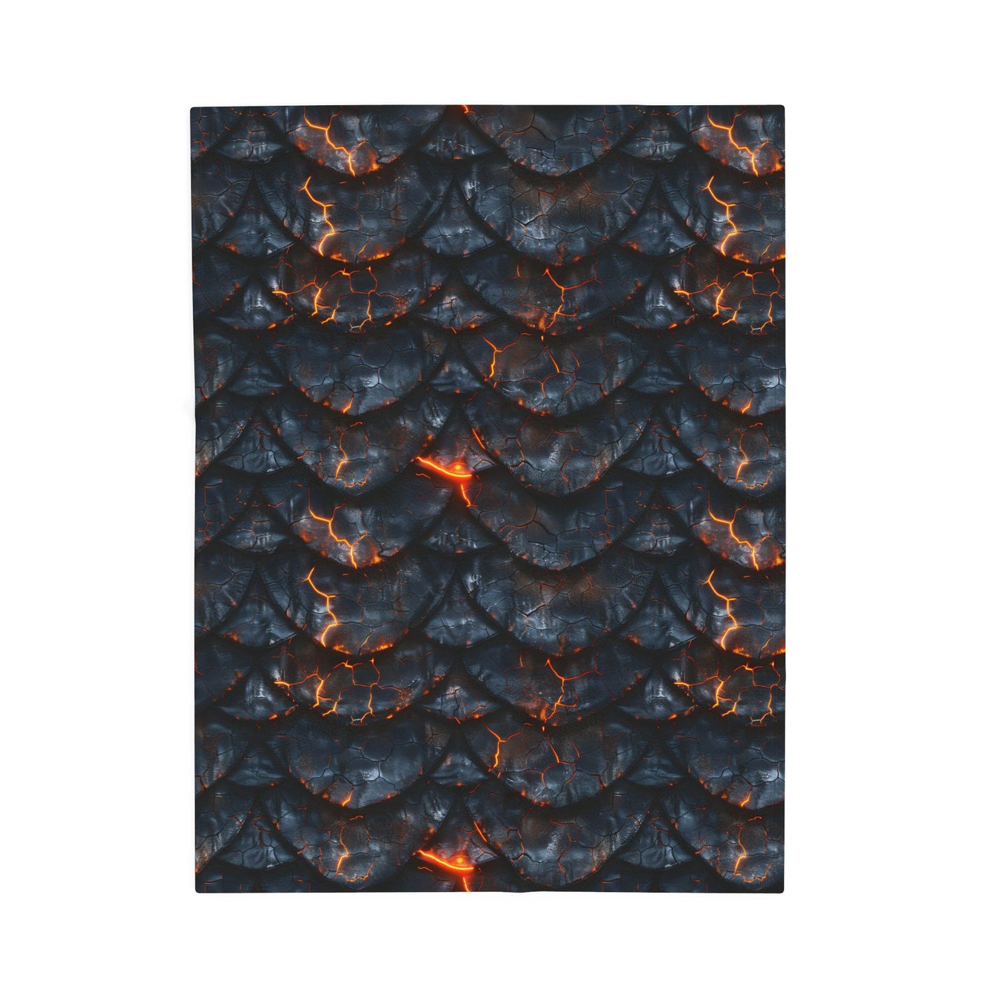 Lava Dragon Scale Velveteen Plush Blanket