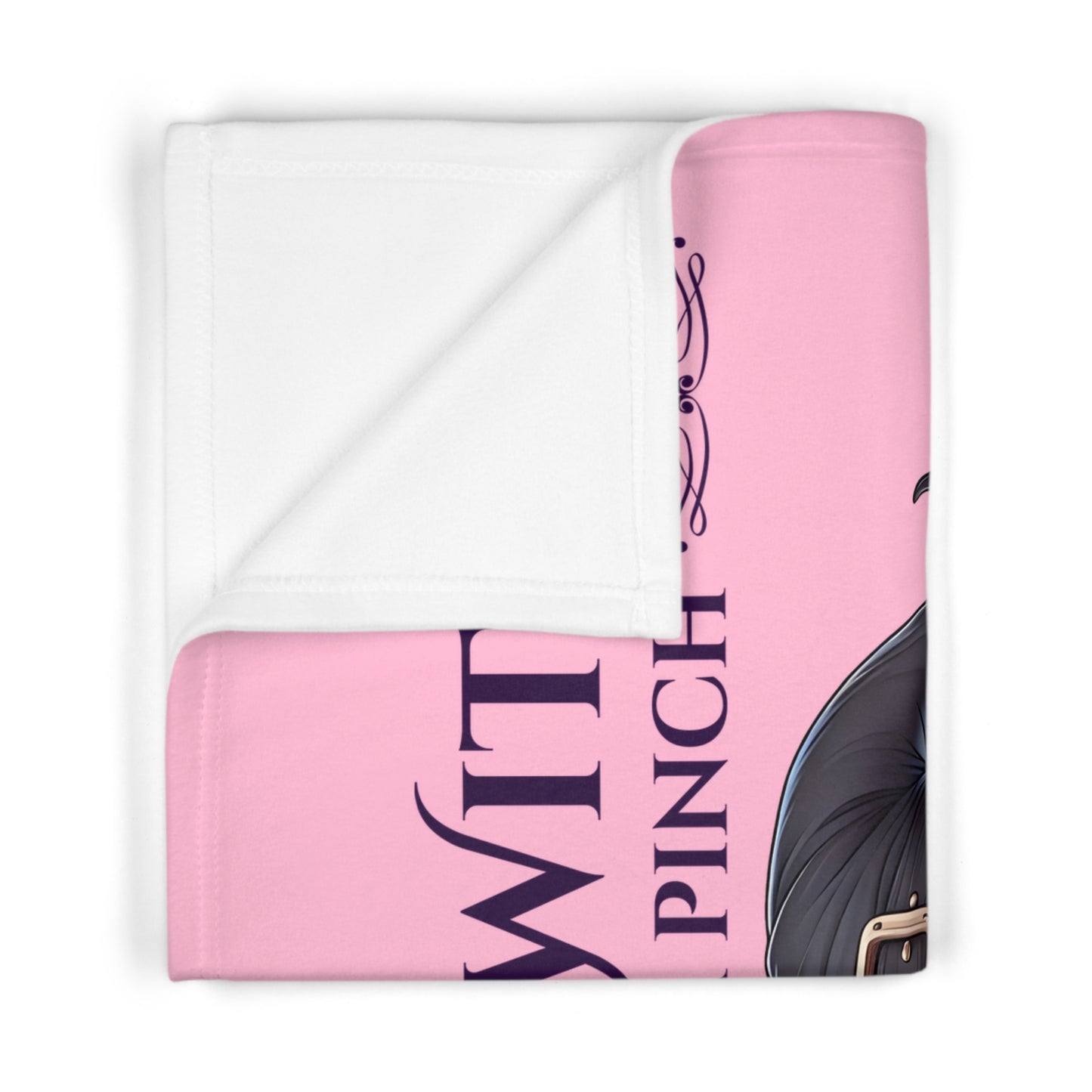Soft Fleece Baby Blanket "Good Witch with a pinch of Mischief"