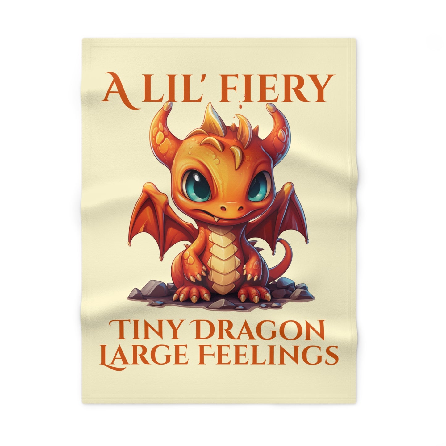 A Lil’ Fiery Baby Dragon Blanket