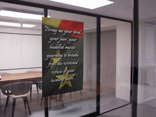Matte Poster — “Bring me your tired…” Patriotic Immigration Quote