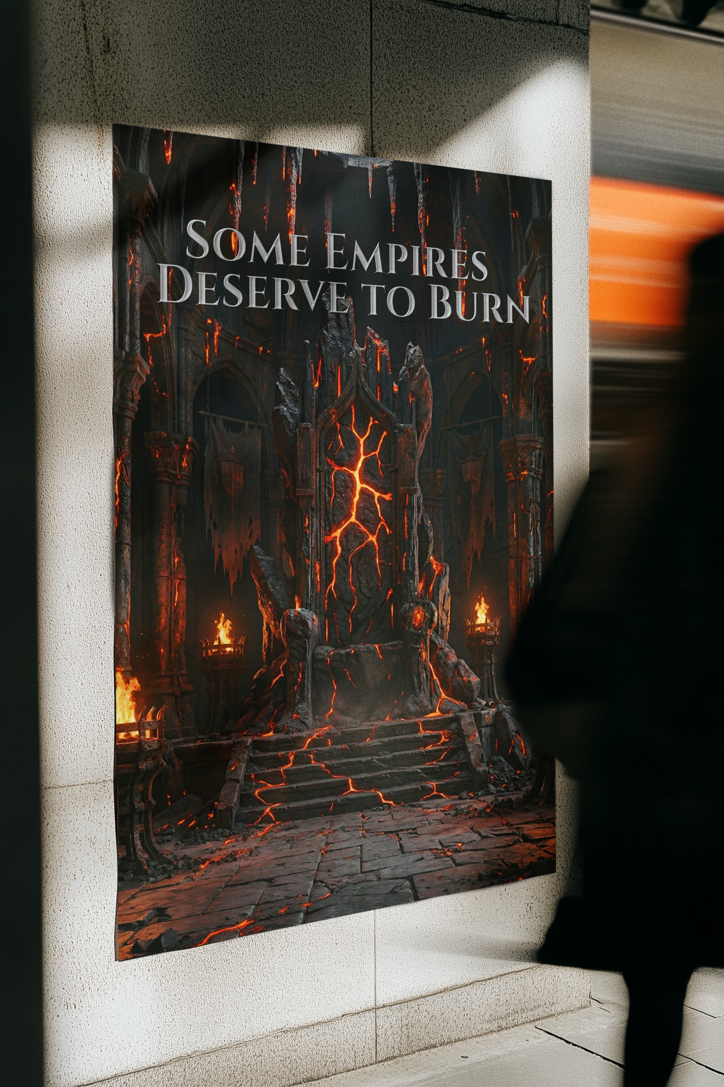 Some Empires Deserve to Burn Gothic Poster