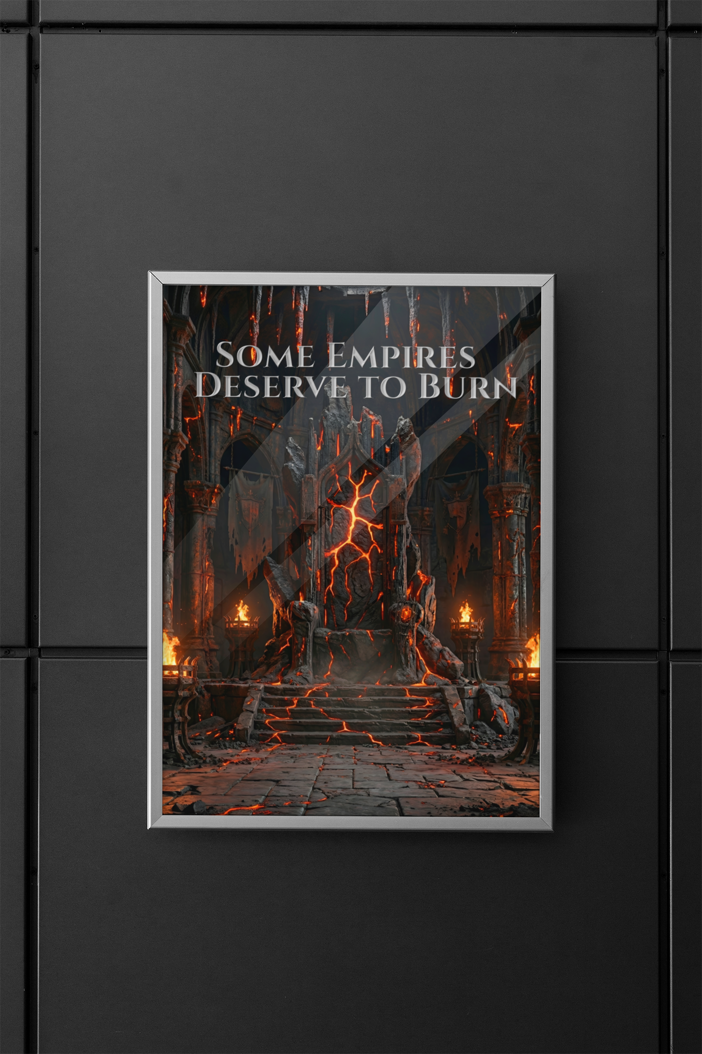 Some Empires Deserve to Burn Gothic Poster