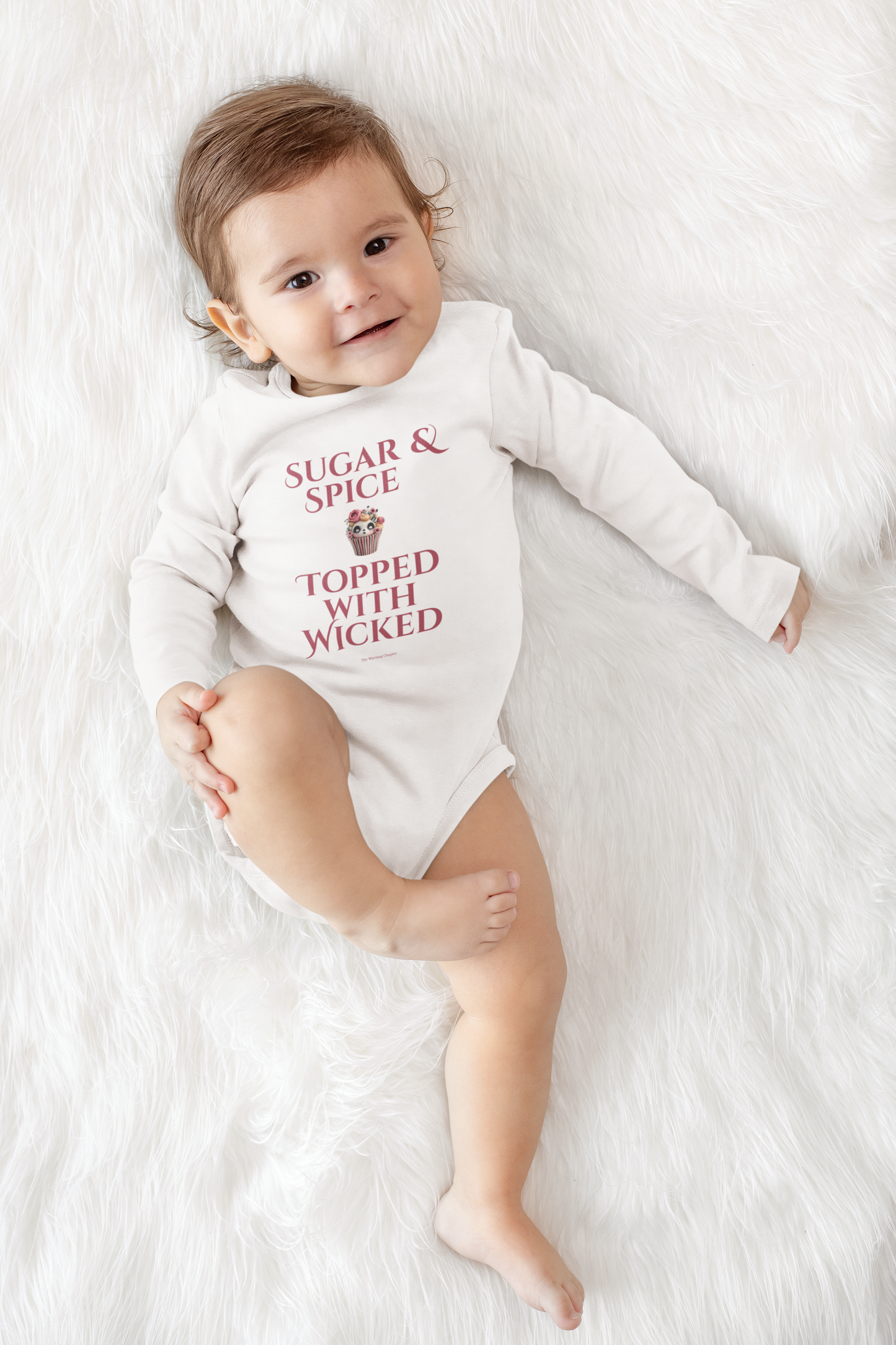 "Sugar & Spice Topped With Wicked" Baby Onesie