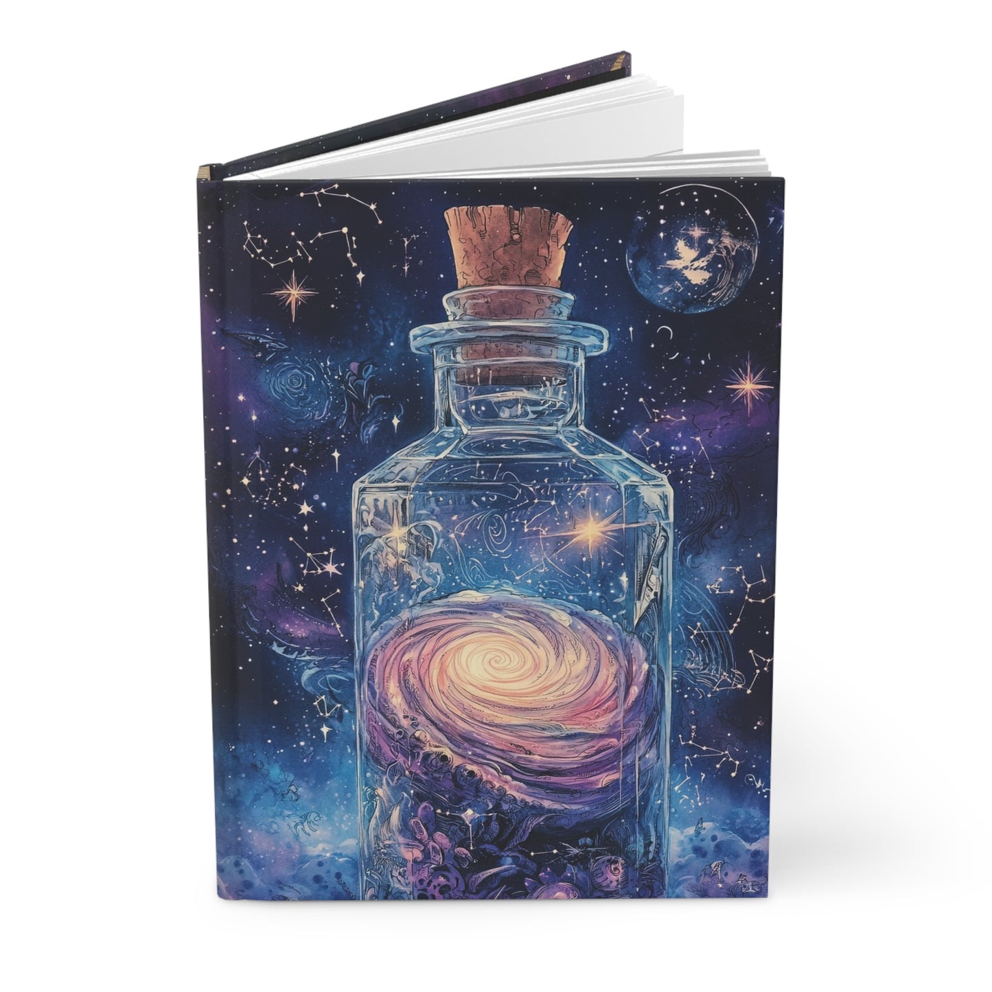 Celestial Bottle Hardcover Journal