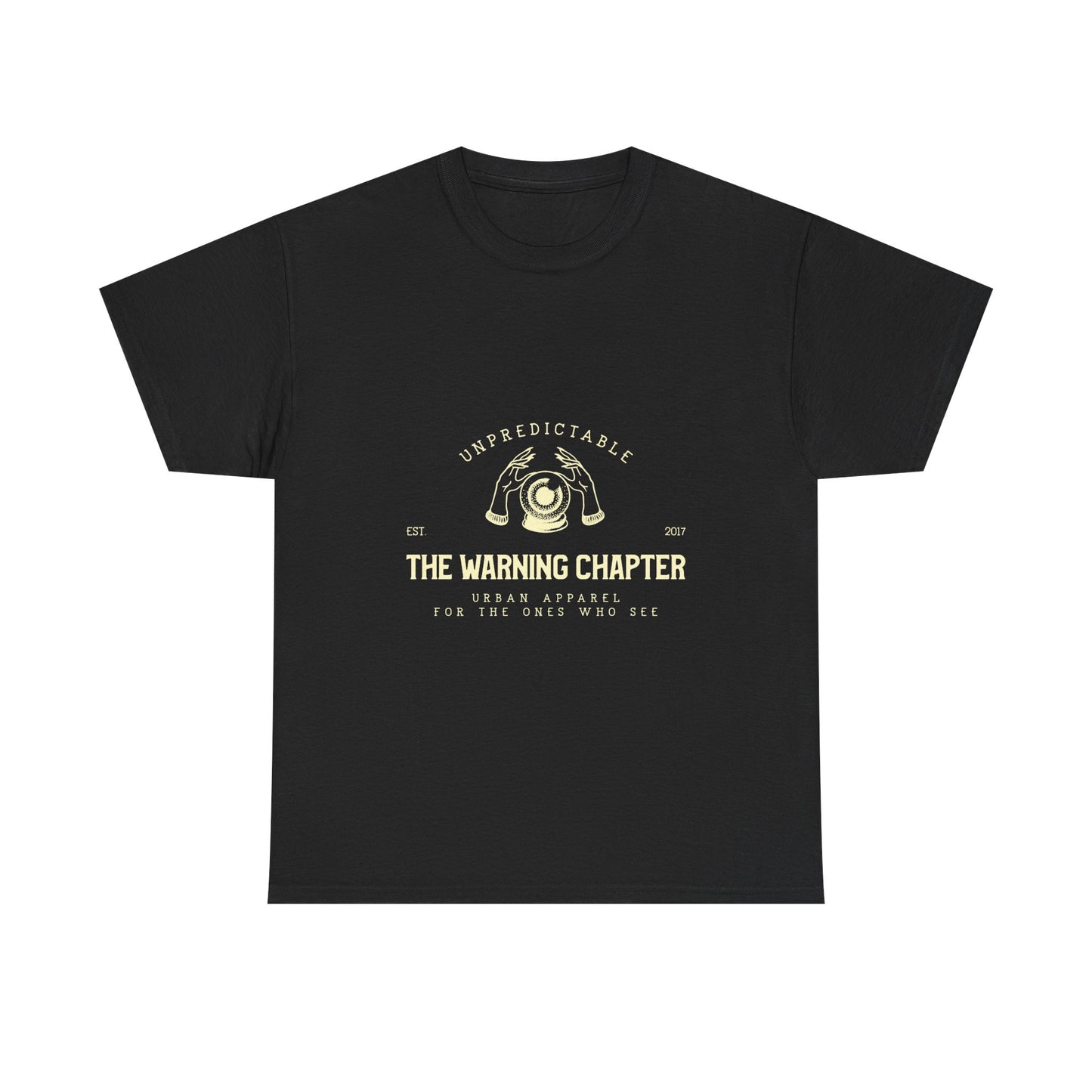 The Warning Chapter Tee — Unpredictable Eye Graphic Shirt