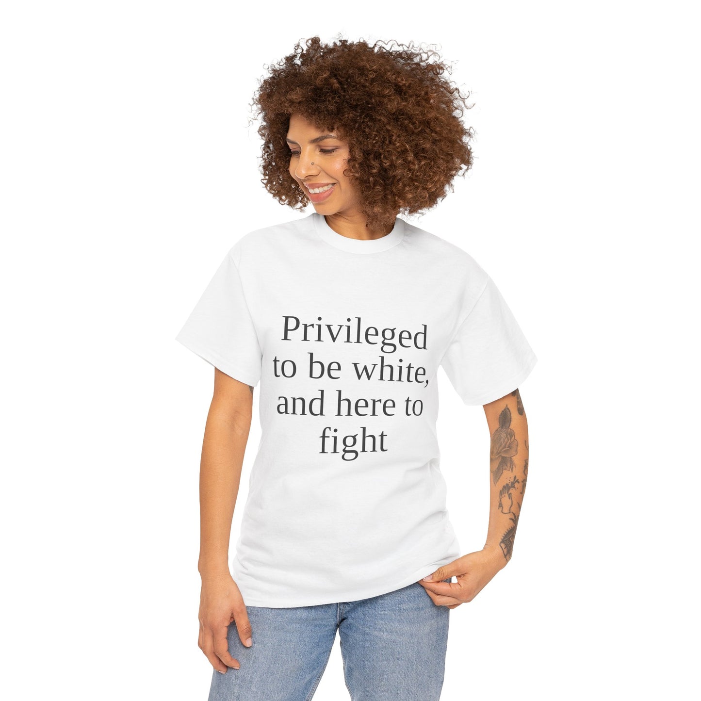 Privileged to be white, and here to fight