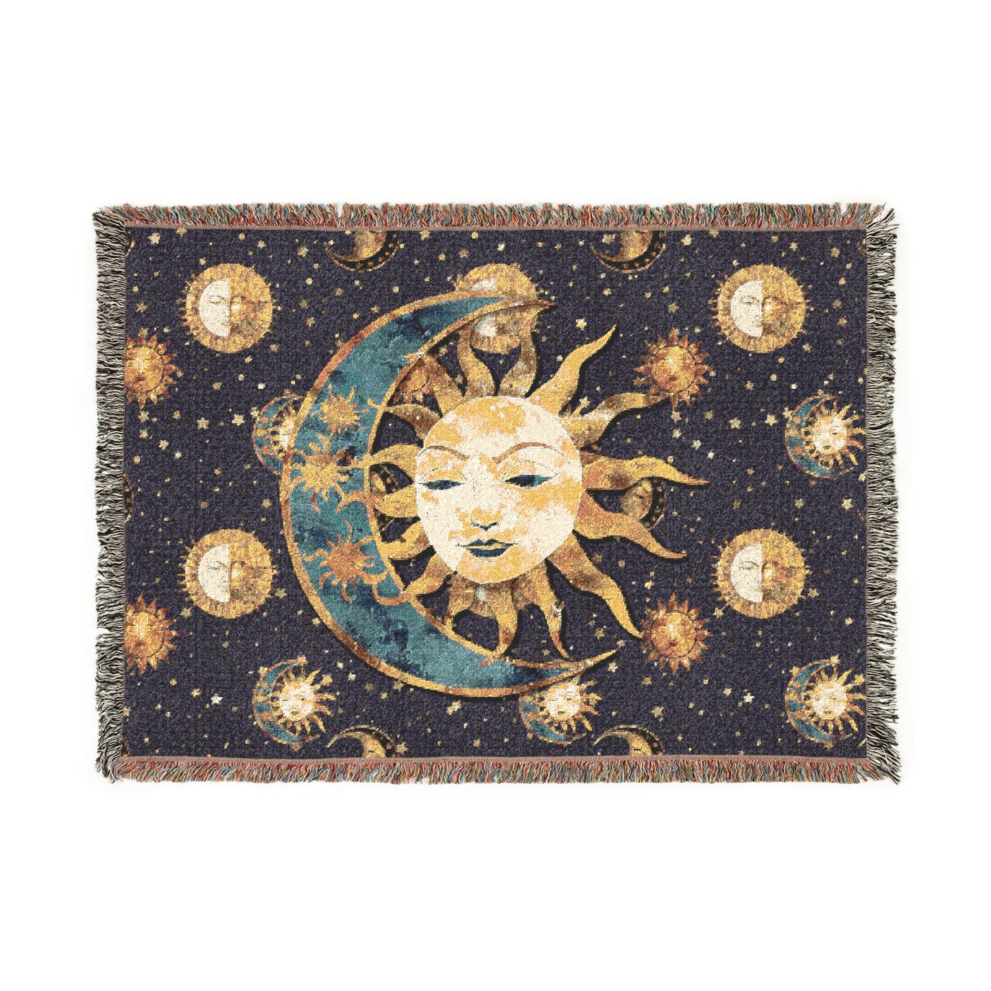 Woven Celestial Blanket Sun & Moon
