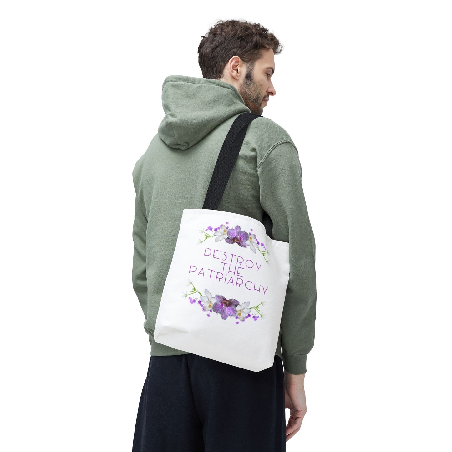 Destroy the Patriarchy Floral Tote