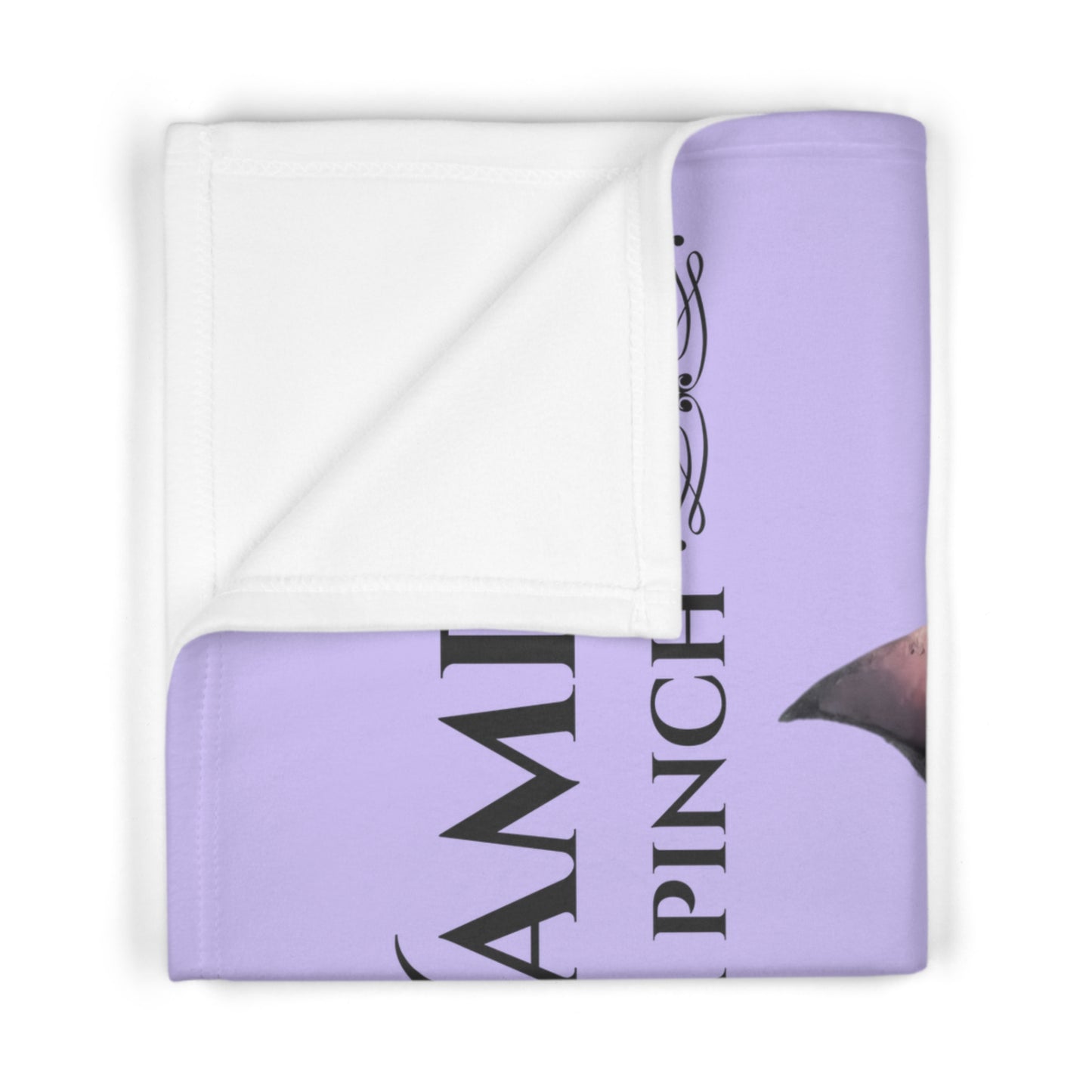 Soft Fleece Baby Blanket "Good Vampire with a pinch of Mischief"