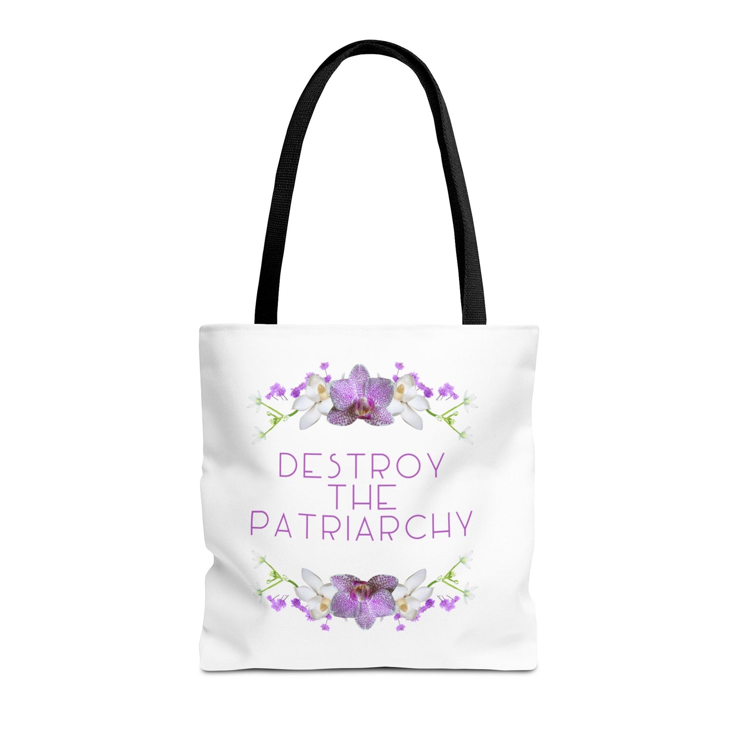 Destroy the Patriarchy Floral Tote