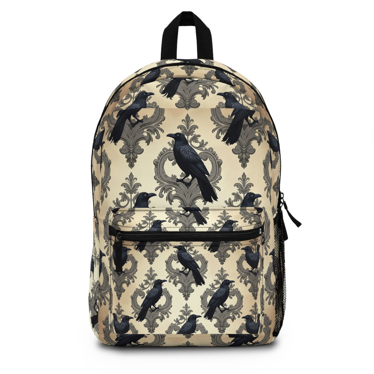 Gothic Raven Damask Backpack