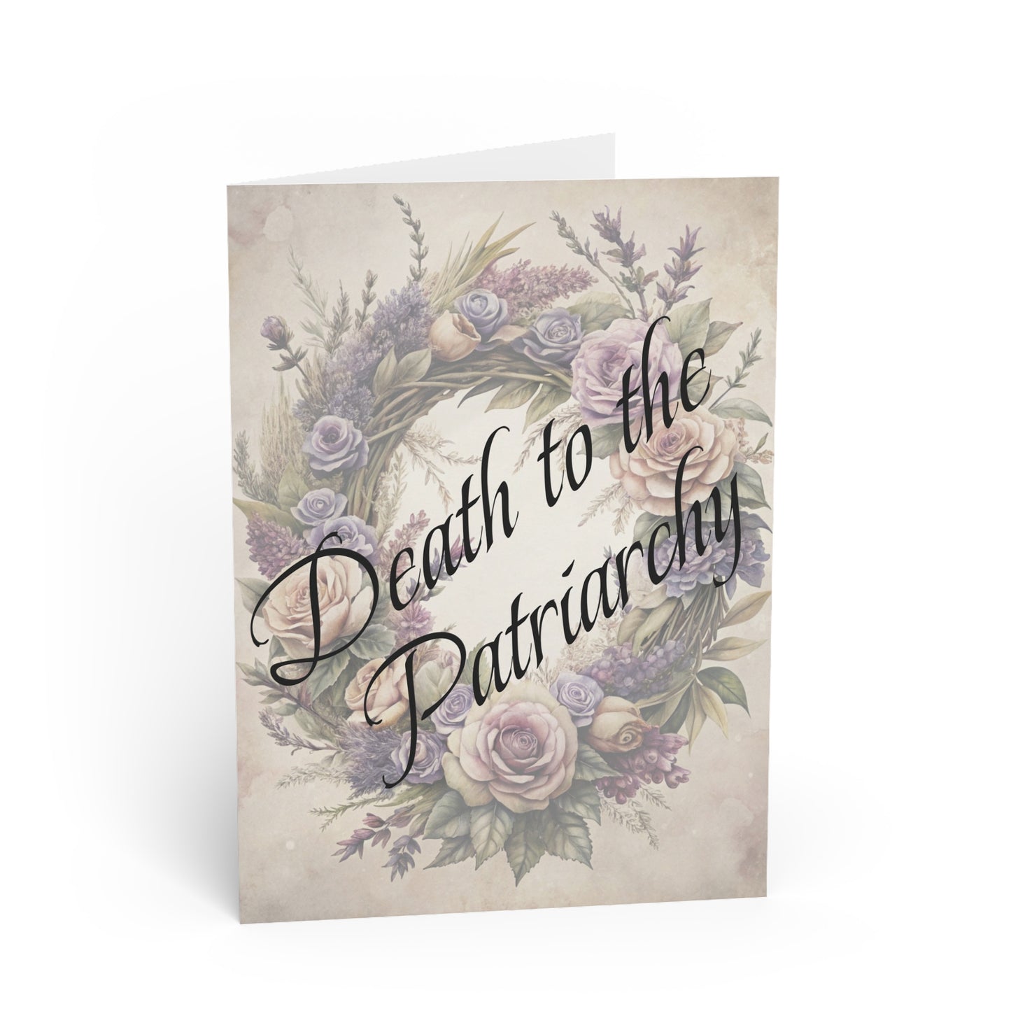Death to the Patriarchy Floral Greeting Card