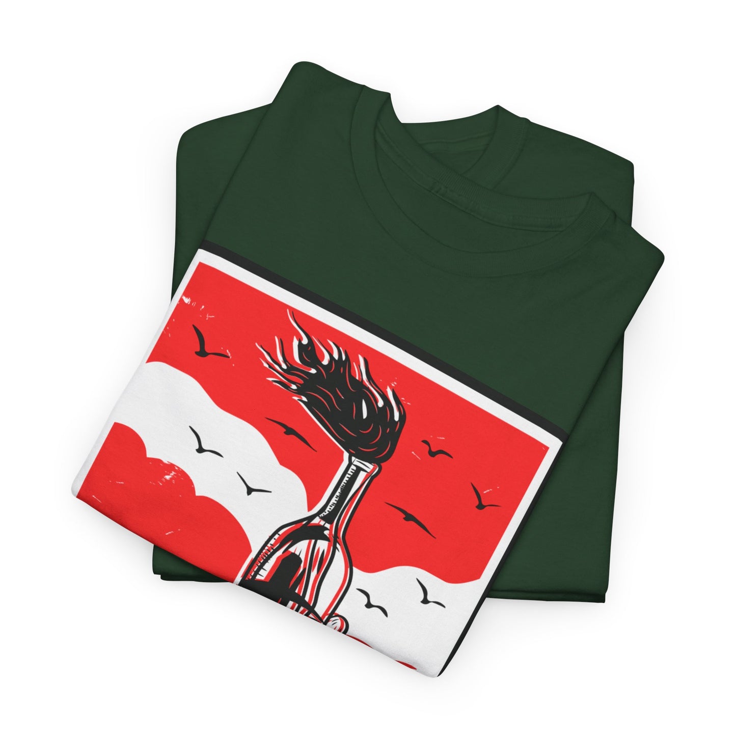 Revolution Graphic Tee — Bold Red Protest Art T-Shirt