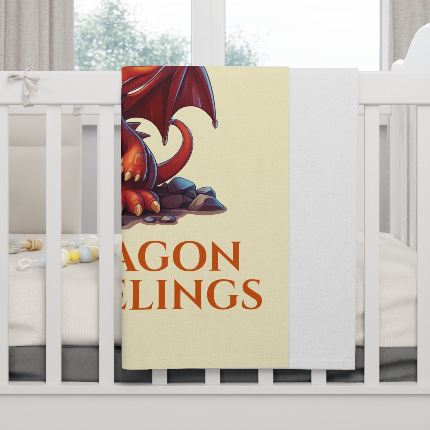 A Lil’ Fiery Baby Dragon Blanket