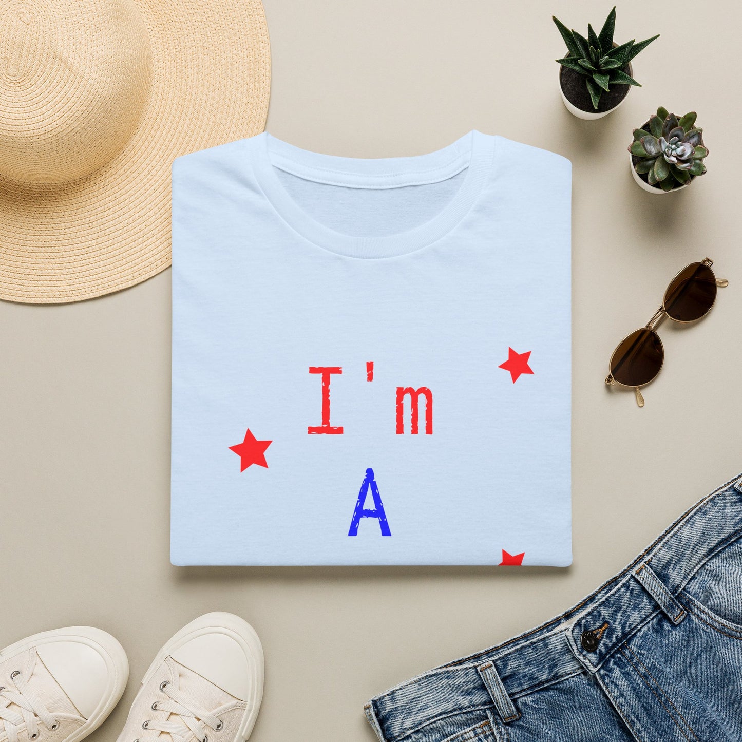 I'm A Great American T-Shirt Clean Version — Patriotic 4th of July Tee