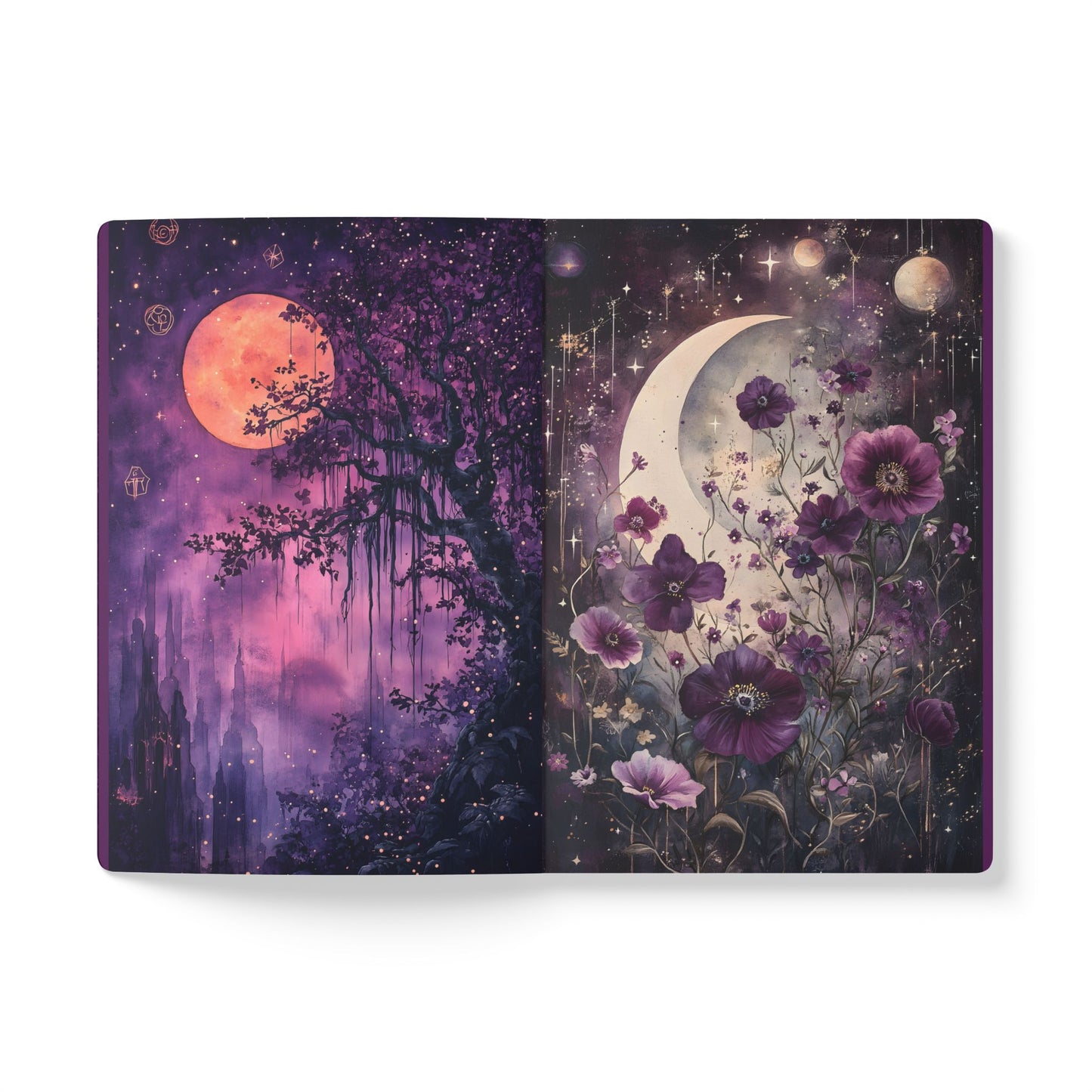 Celestial Purple Softcover Notebook