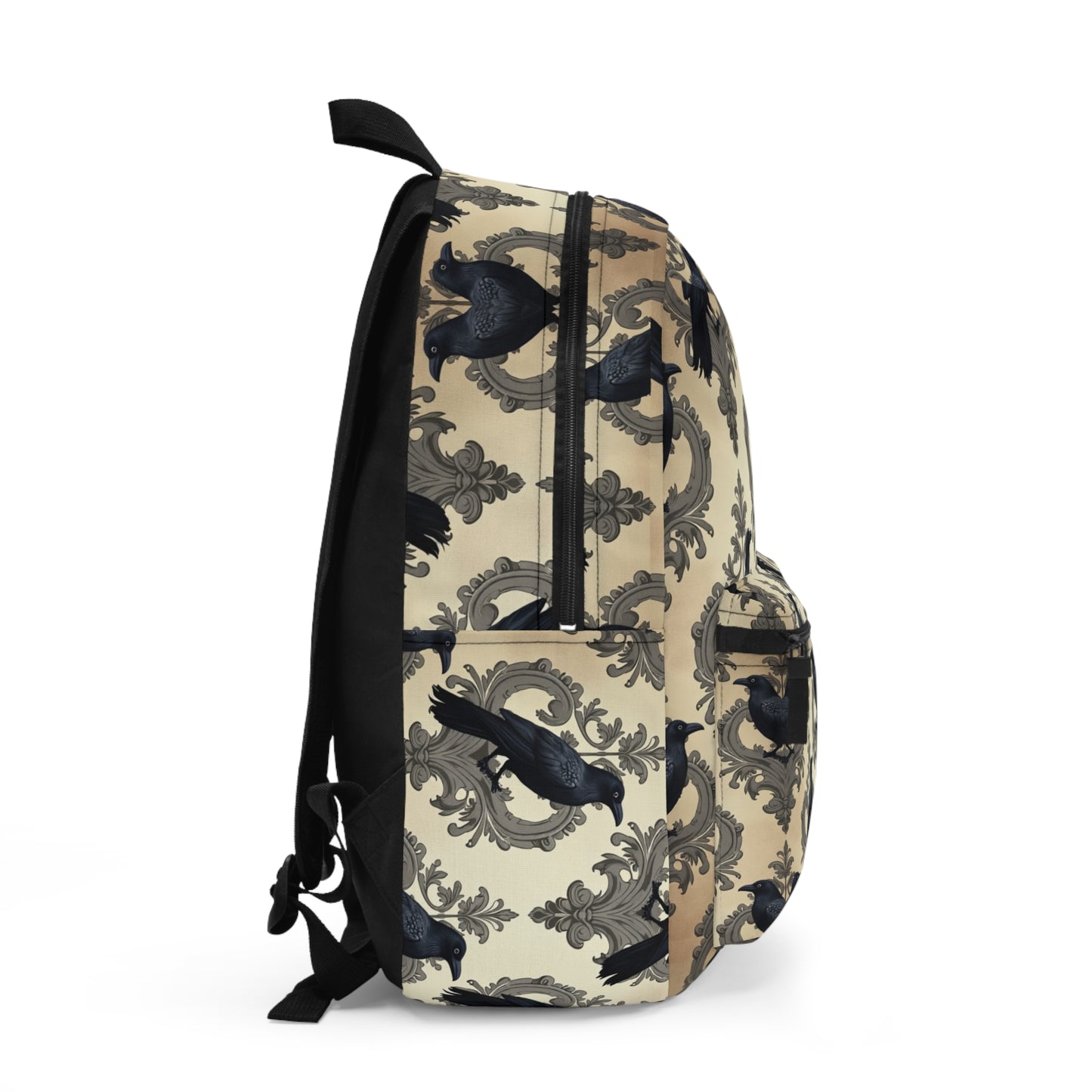 Gothic Raven Damask Backpack