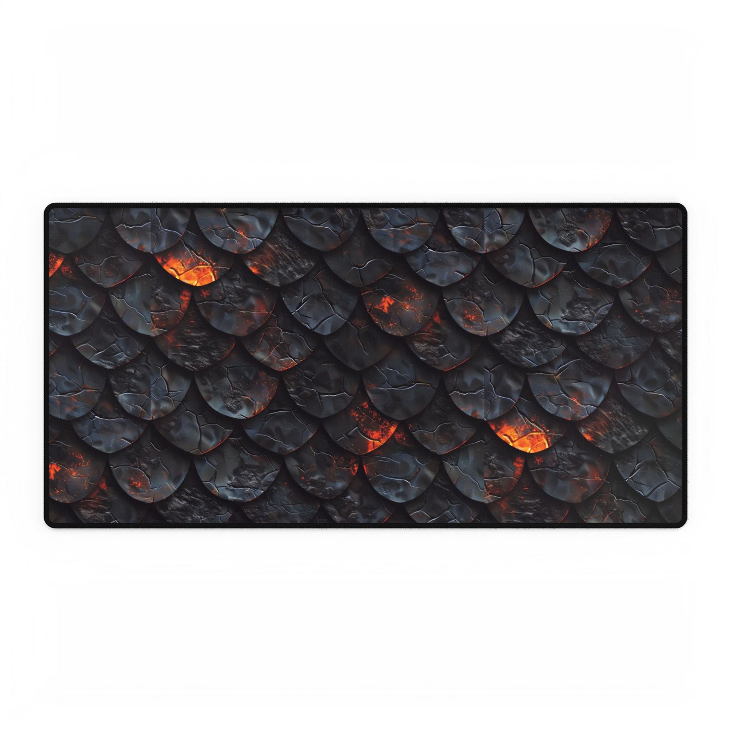 Dragon Lava Scale Desk Mat for Gaming or Work