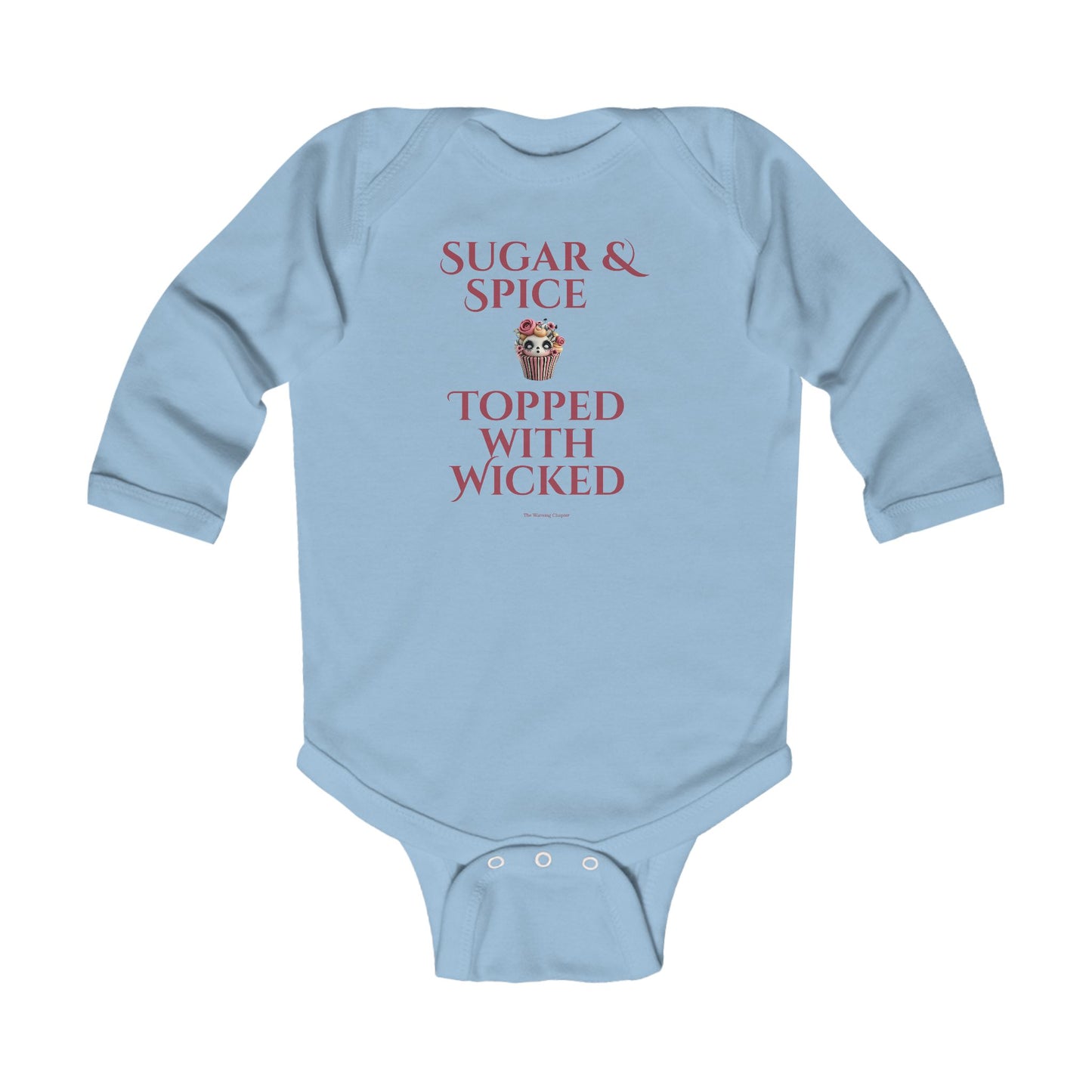 "Sugar & Spice Topped With Wicked" Baby Onesie
