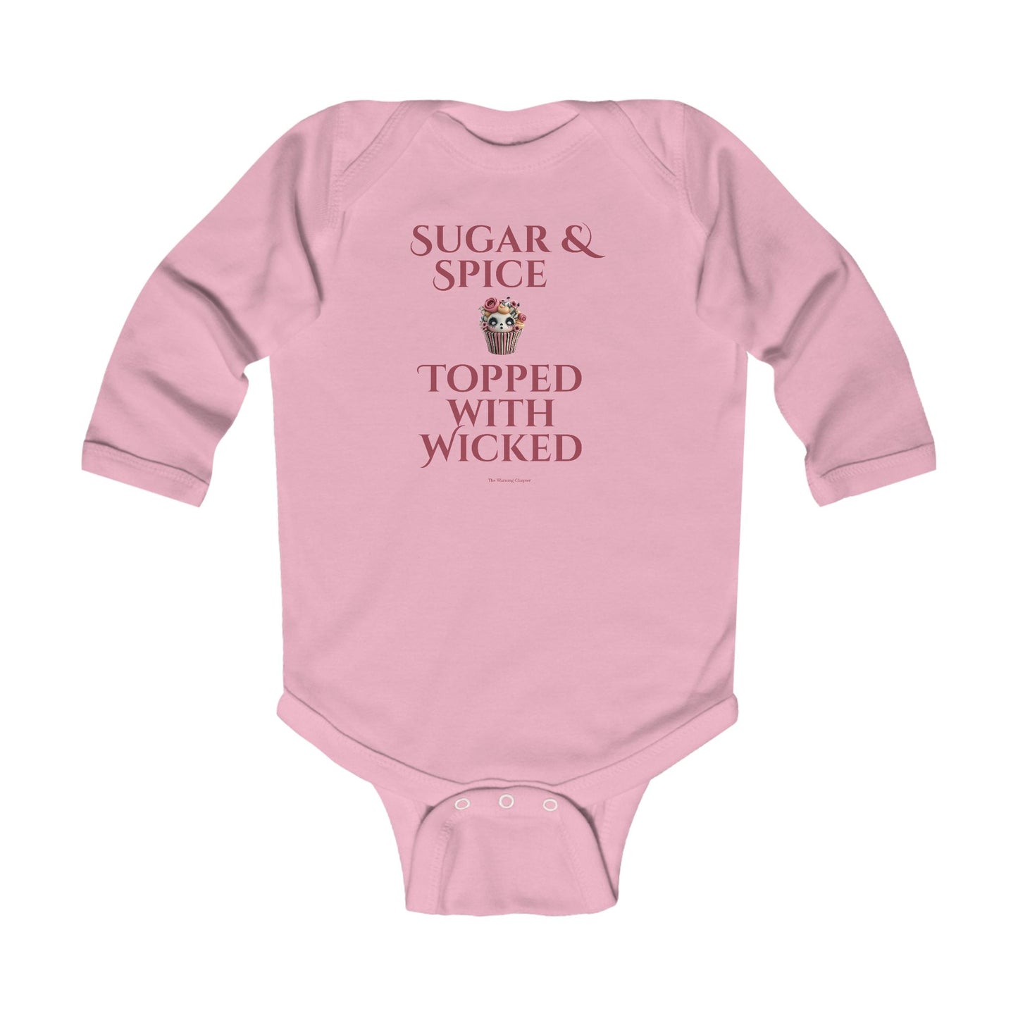 "Sugar & Spice Topped With Wicked" Baby Onesie