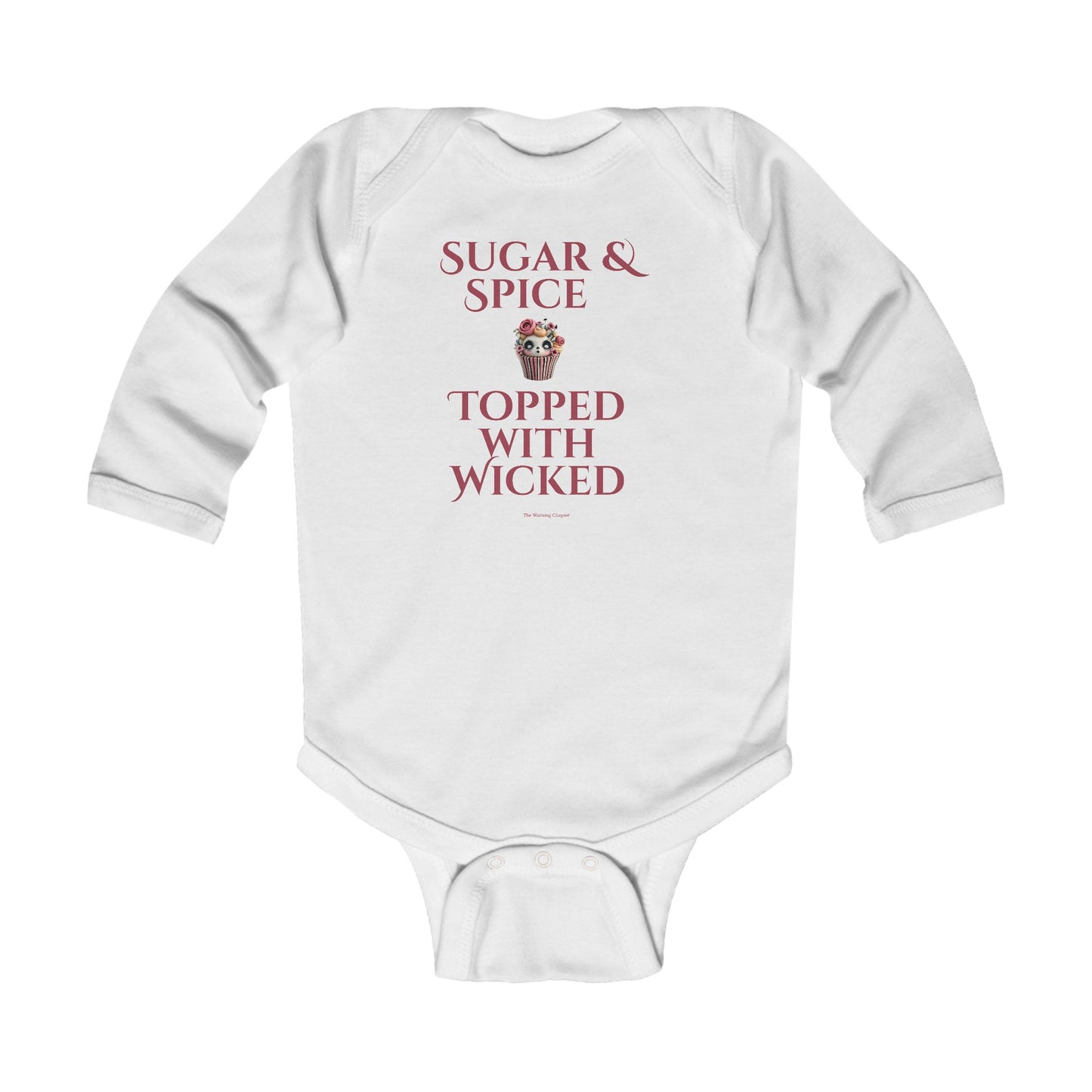 "Sugar & Spice Topped With Wicked" Baby Onesie
