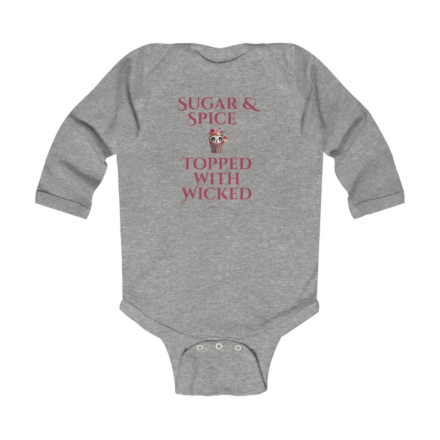"Sugar & Spice Topped With Wicked" Baby Onesie