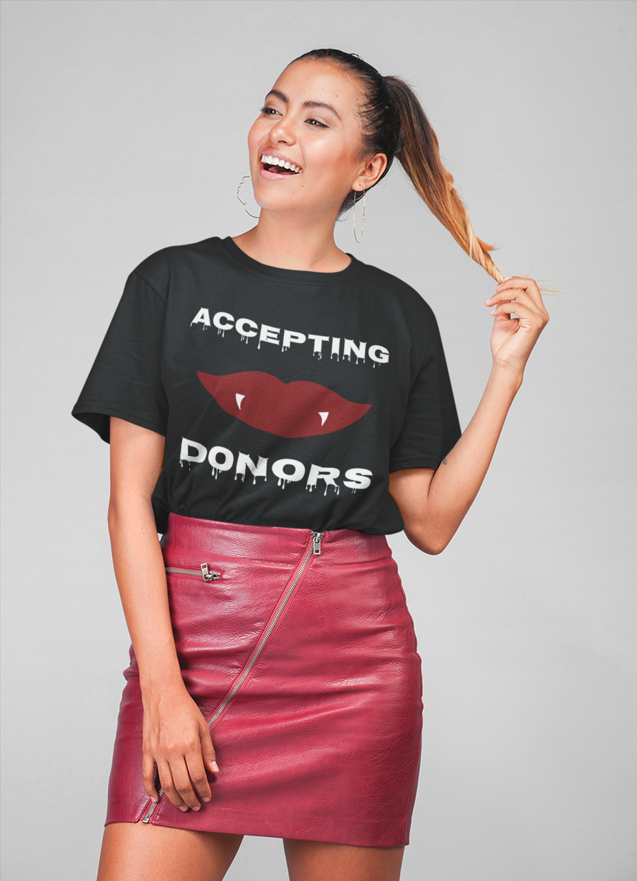 Accepting Donors Vampire Tee
